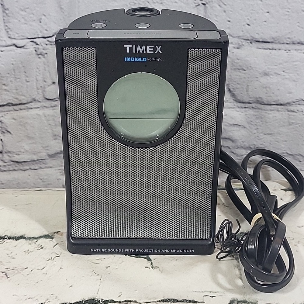 Timex T436B Indiglo Alarm Clock Nature Sounds AM/FM Radio Nightlight Works